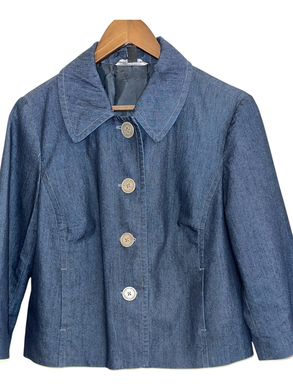 Briggs New York button front blue blazer Women 8